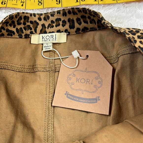 Kori America cheetah print mini skirt, size L NWT - Picture 6 of 6